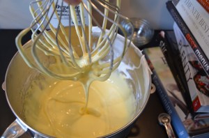 Ribbon Stage of Egg and Sugar Mixture