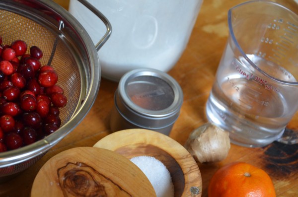 Cranberry glaze with tangerine zest