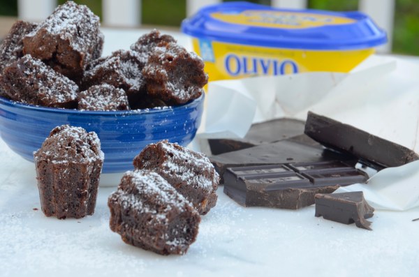 A better Brownie substituting butter for Olivio Spreadable Butter with Olive Oil